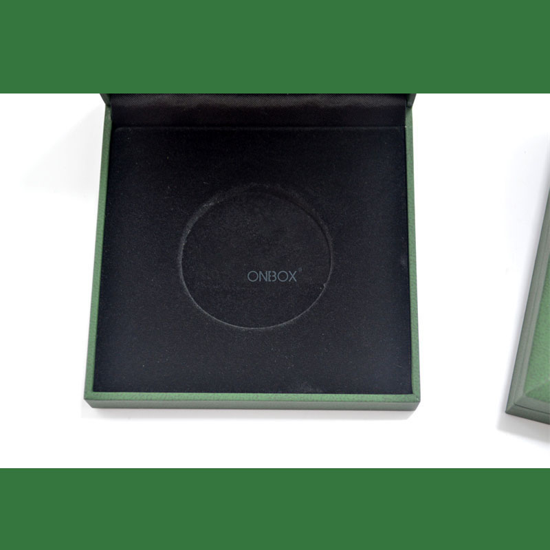 Commemorative Coin Display Box With Green Art Paper