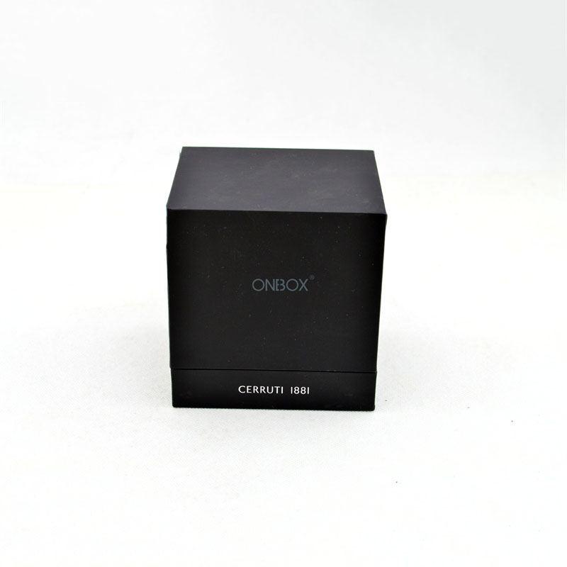 Luxury Black Watch Box with Velvet Pillow - CERRUTI 1881 Branded Watch Case for Men & Women