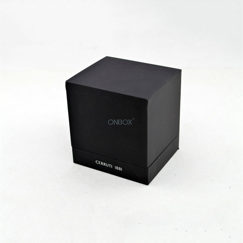 Luxury Black Watch Box with Velvet Pillow - CERRUTI 1881 Branded Watch Case for Men & Women