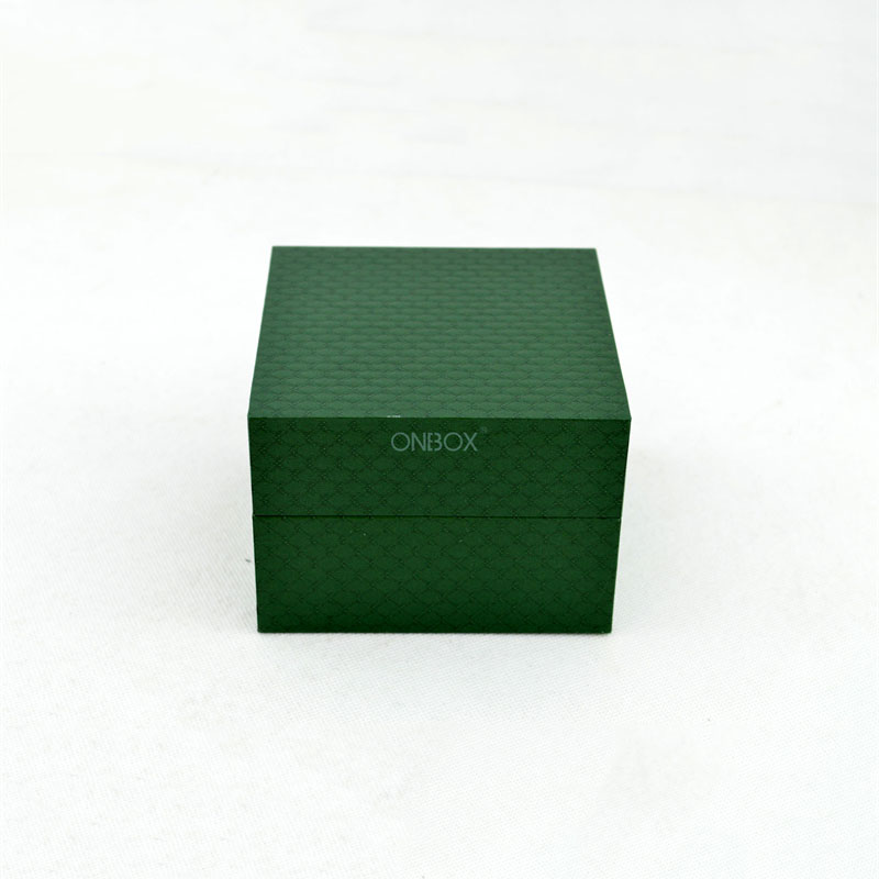 Green Luxury Watch Packaging Gift Storage Case Fabric Cloth Lining