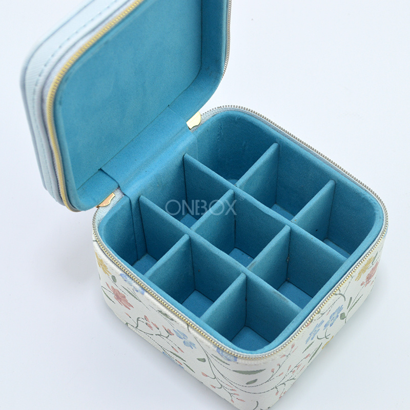 Custom Floral Leather Perfume Box - Luxury Gift Box for Oil & Fragrance, OEM/ODM Packaging