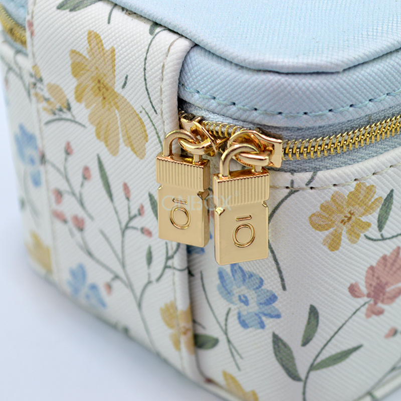 Custom Floral Leather Perfume Box - Luxury Gift Box for Oil & Fragrance, OEM/ODM Packaging