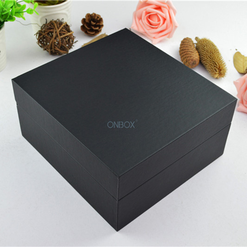 Luxury Black PU Leather Watch & Eyewear Gift Set Box - Custom Leather Box for Premium Gifting