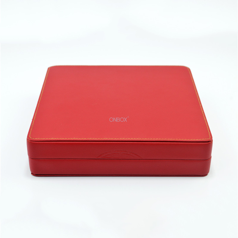 Luxury Red PU Leather Gift Box - Customizable Jewelry & Gift Packaging, Factory Supply .