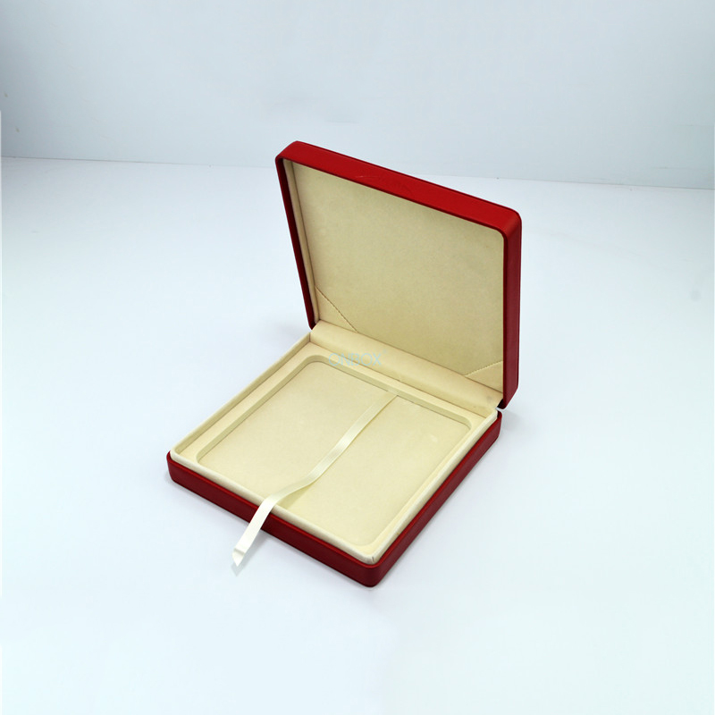 Luxury Red PU Leather Gift Box - Customizable Jewelry & Gift Packaging, Factory Supply .