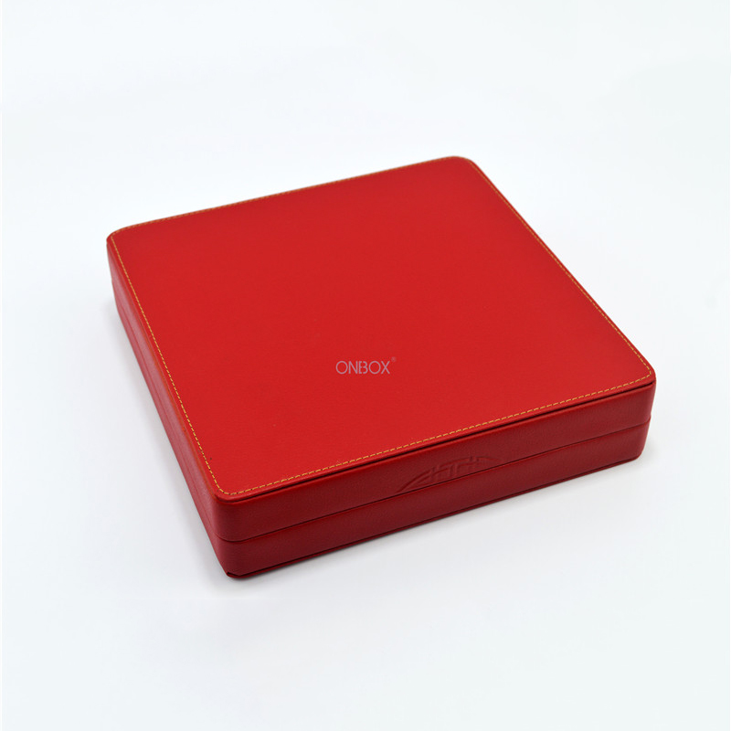 Luxury Red PU Leather Gift Box - Customizable Jewelry & Gift Packaging, Factory Supply .