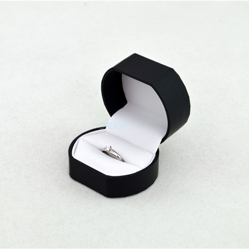 Factory Supply Black Specialty Paper Ring Box - Custom Jewelry Box for Single Ring Gifting