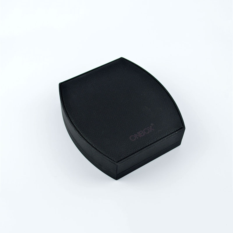 Luxury Black PU Necklace Box with Velvet Lining - Factory - Direct Jewelry Packaging
