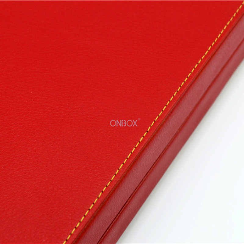 Luxury Red PU Leather Gift Box - Customizable Jewelry & Gift Packaging, Factory Supply .