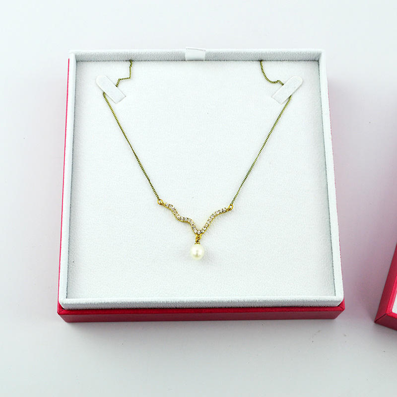 Top - Quality Pink PU Necklace & Jewelry Set Box - Customizable with Separated Lid