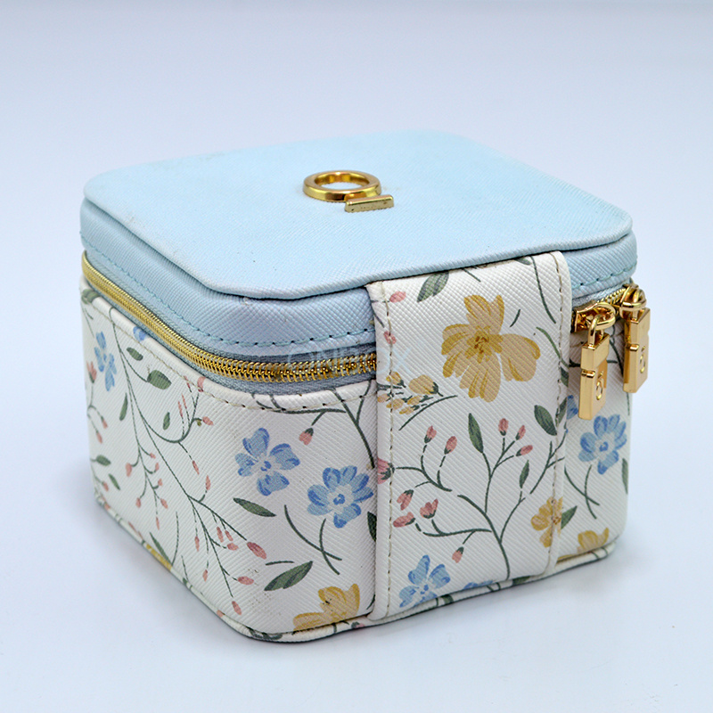 Custom Floral Leather Perfume Box - Luxury Gift Box for Oil & Fragrance, OEM/ODM Packaging