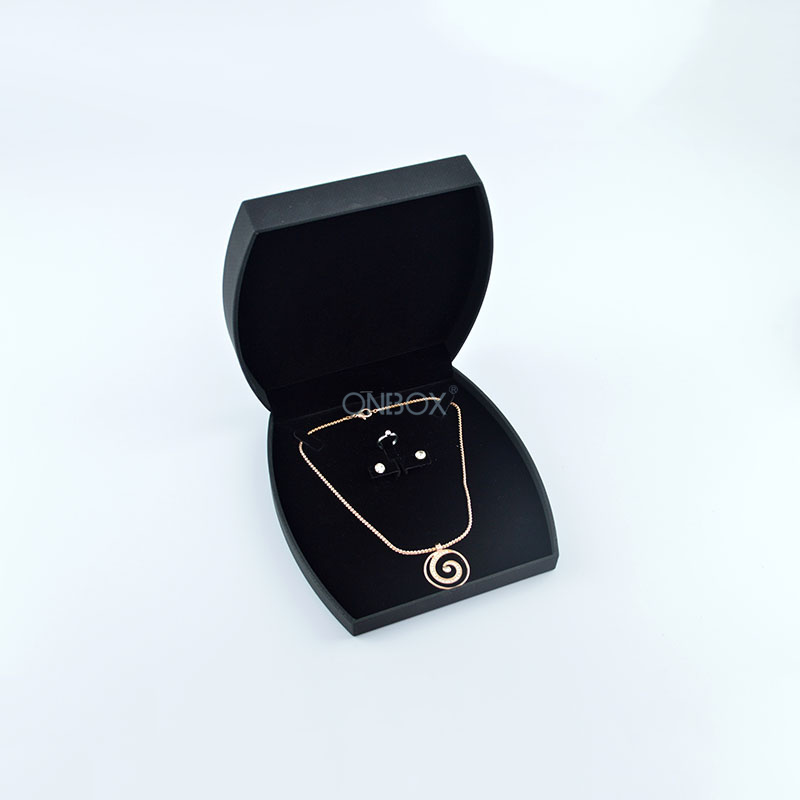 Luxury Black PU Jewelry Box - Custom Necklace Box, Factory - Direct with Fast Service