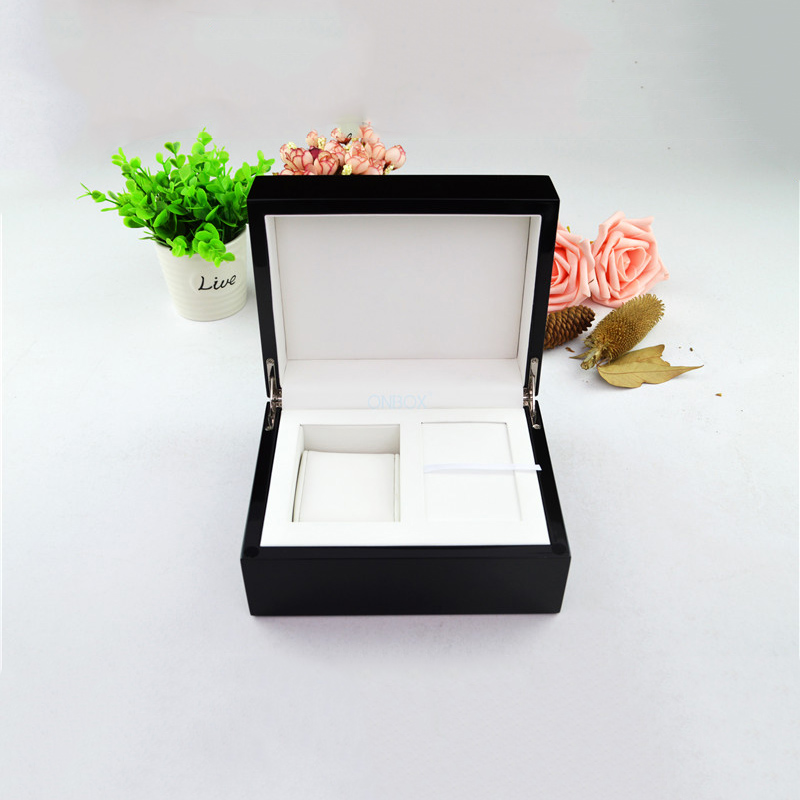 Luxury High - Gloss Painted Wooden Watch Box - Custom MDF Watch & Certificate Gift Box
