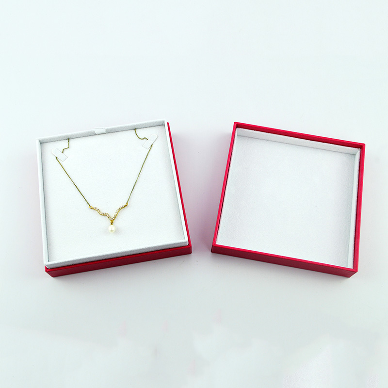 Top - Quality Pink PU Necklace & Jewelry Set Box - Customizable with Separated Lid