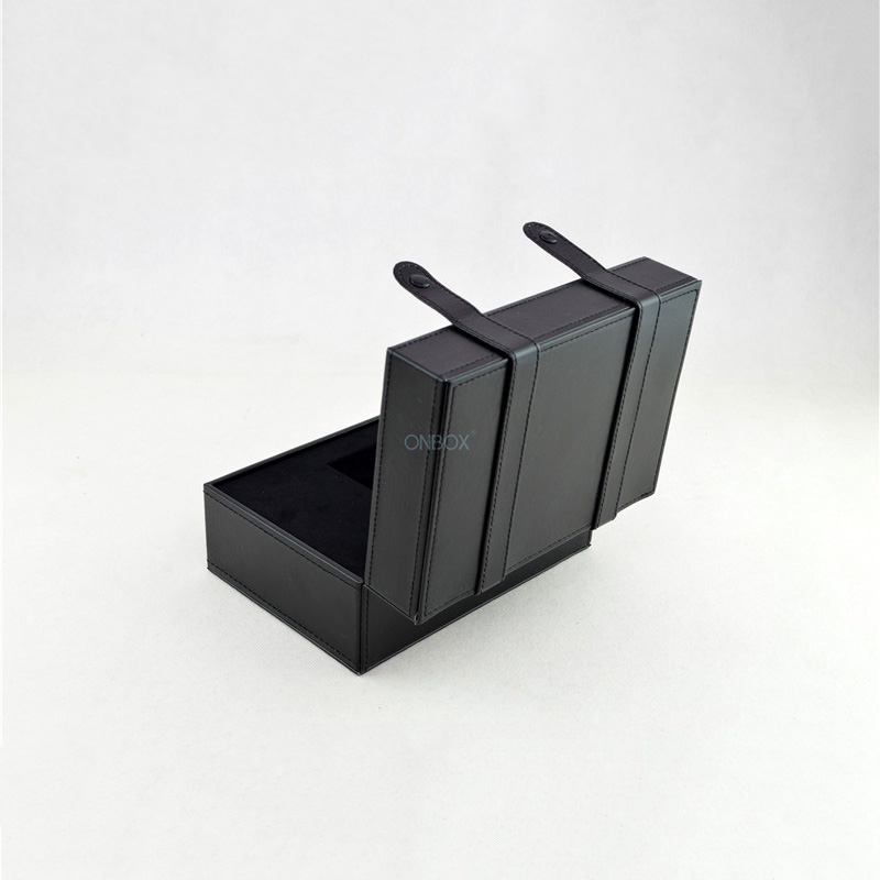 Luxury Brown PU Leather Watch Box - Custom Leather Watch Case for Premium Timepiece Packaging