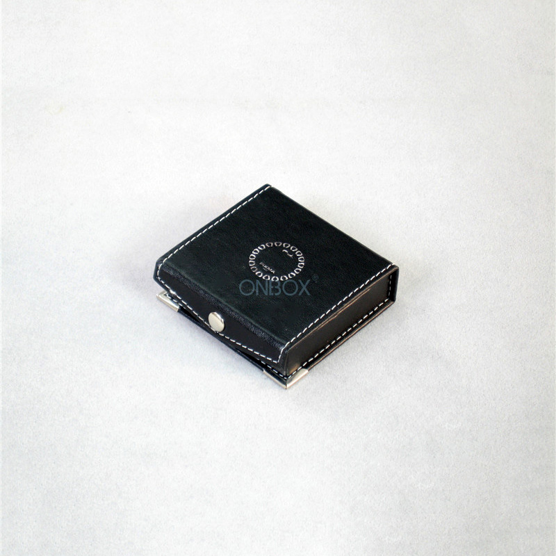 Black PU Leather Coin Box - Luxury Storage Case for Gold/Silver Coins with Custom EVA Insert