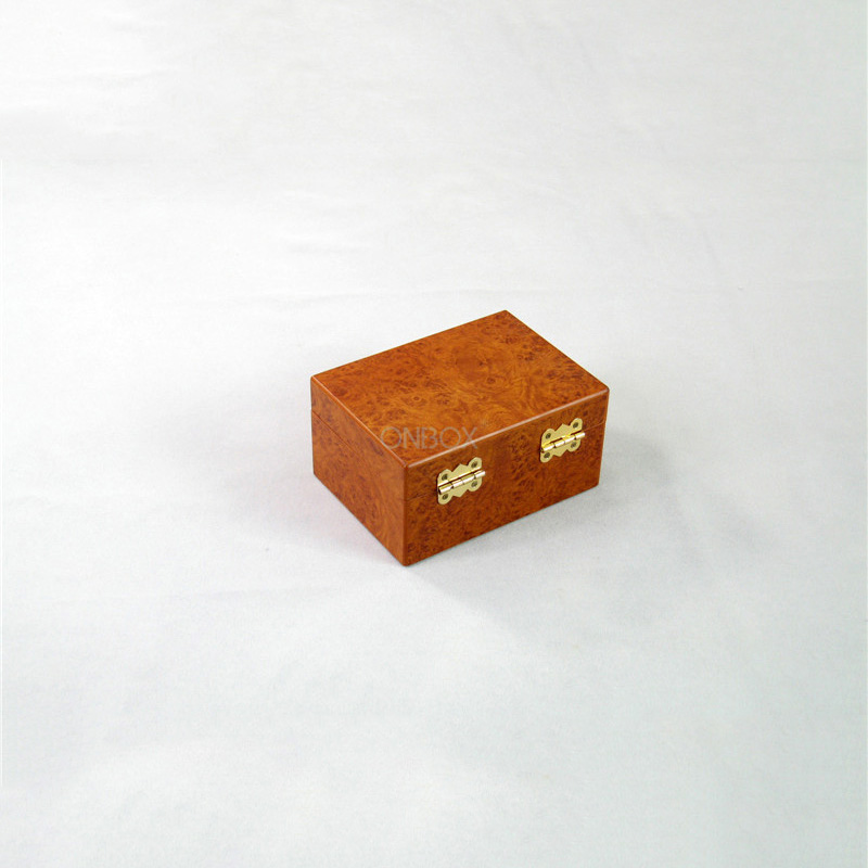 Burl Wood Effect MDF Gift Box - Customizable Storage Case for Luxury Gifts & Collectibles