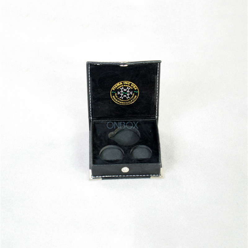 Black PU Leather Coin Box - Luxury Storage Case for Gold/Silver Coins with Custom EVA Insert