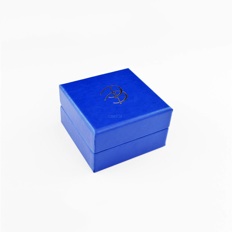 LED-Lit Royal Blue PU Leather Multi-Ring Box - Luxury Jewelry Collection Storage Case